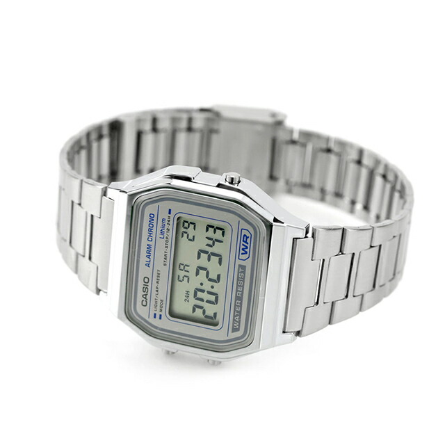 カシオ チープカシオ CASIO クラシック クォーツ 電池式 A158WEA-7 ユニセックス チプカシ メンズ レディース 腕時計 ブランド カシオ casio デジタル グレー おしゃれ 防水 かわいい プレゼント 実用的