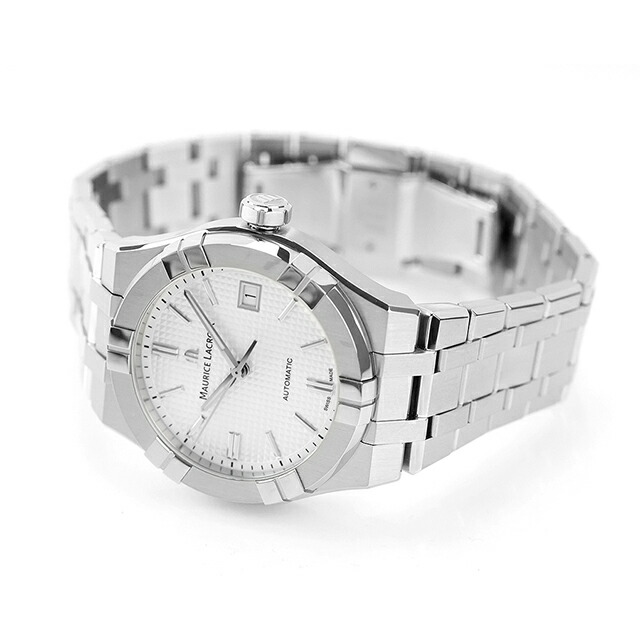 モーリスラクロア アイコン オートマティック 39mm 自動巻き 腕時計 ブランド メンズ MAURICE LACROIX AI6007-SS002-130-1 アナログ シルバー スイス製 おしゃれ 防水 プレゼント 男性 実用的