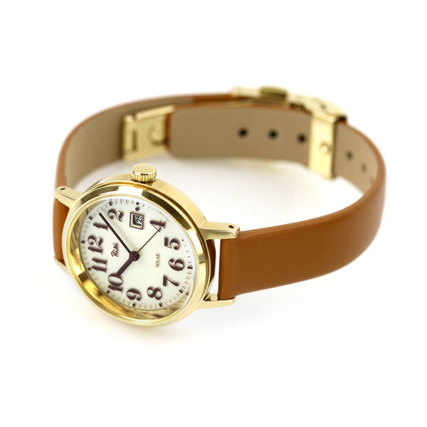 セイコー アルバ リキ スタンダード ソーラー レディース 腕時計 AKQD402 SEIKO ALBA Riki シルバー ブラウン ブランド おしゃれ 防水 軽い 華奢 かわいい プレゼント 女性 実用的