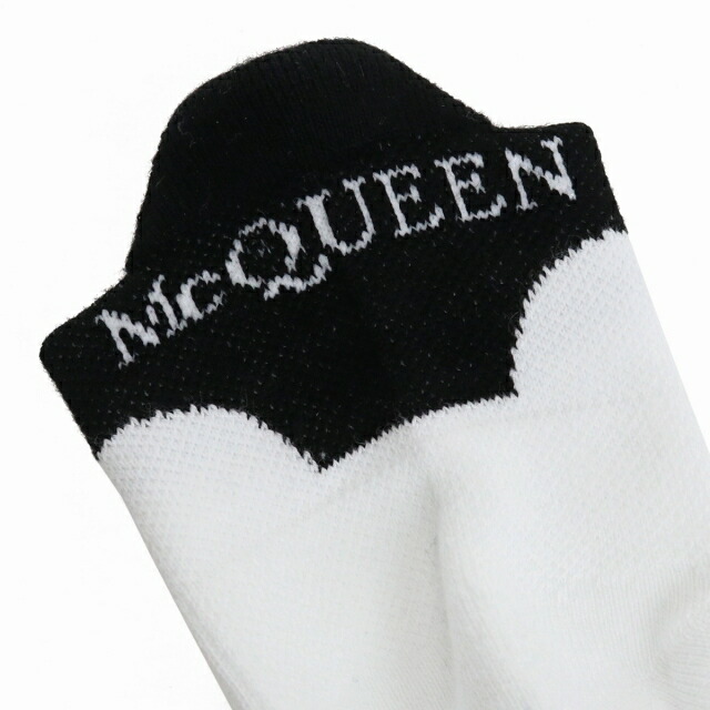 アレキサンダーマックイーン ソックス ブランド靴下 メンズ Alexander McQueen イタリア 572016 ホワイト系 ブラック スニーカーソックス スポーツ 小物 選べるモデル