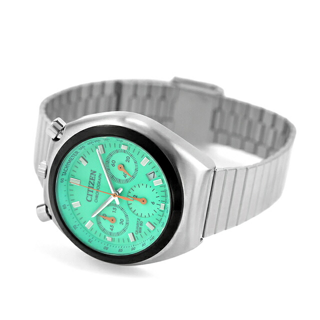 シチズン コレクション レコードレーベル PLAYGROUND Edition 特定店限定モデル TSUNO CHRONO クオーツ 腕時計 ブランド メンズ 流通限定 数量限定 クロノグラフ CITIZEN RECORD LABEL AN3660-73X アナログ グリーン おしゃれ 防水 プレゼント 男性 実用的