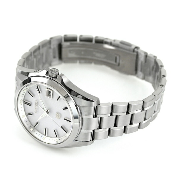 ザシチズン 年差±5秒 チタン エコドライブ ソーラー メンズ 腕時計 AQ4091-56A THE CITIZEN ホワイト 高級 ブランド おしゃれ 防水 プレゼント 男性 実用的