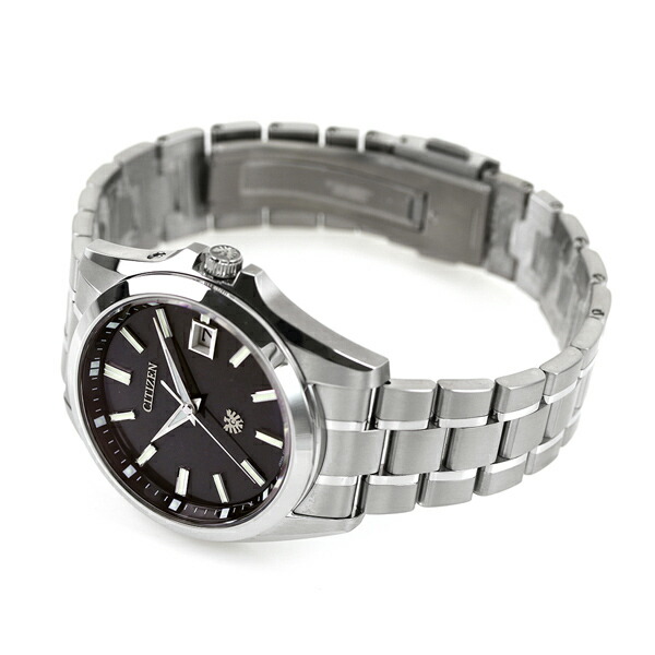 ザシチズン 年差±5秒 チタン エコドライブ ソーラー メンズ 腕時計 AQ4091-56E THE CITIZEN ブラック 高級 ブランド おしゃれ 防水 プレゼント 男性 実用的