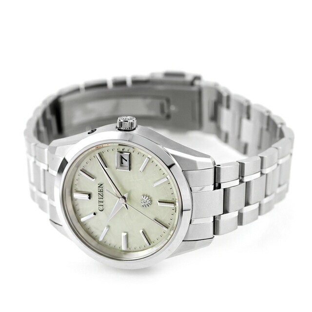 ザシチズン 30周年記念限定モデル エコドライブ 腕時計 ブランド メンズ チタン 数量限定 ソーラー THE CITIZEN AQ4100-57C アナログ シャンパンゴールド 日本製 高級 おしゃれ 防水 プレゼント 男性 実用的