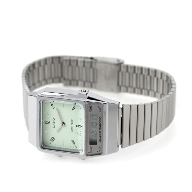 AQ-800E-3A カシオ クラシック チプカシ ユニセックス メンズ レディース 腕時計 カシオ casio アナデジ ミントグリーン ブランド おしゃれ 防水 小さい 軽い かわいい プレゼント 実用的