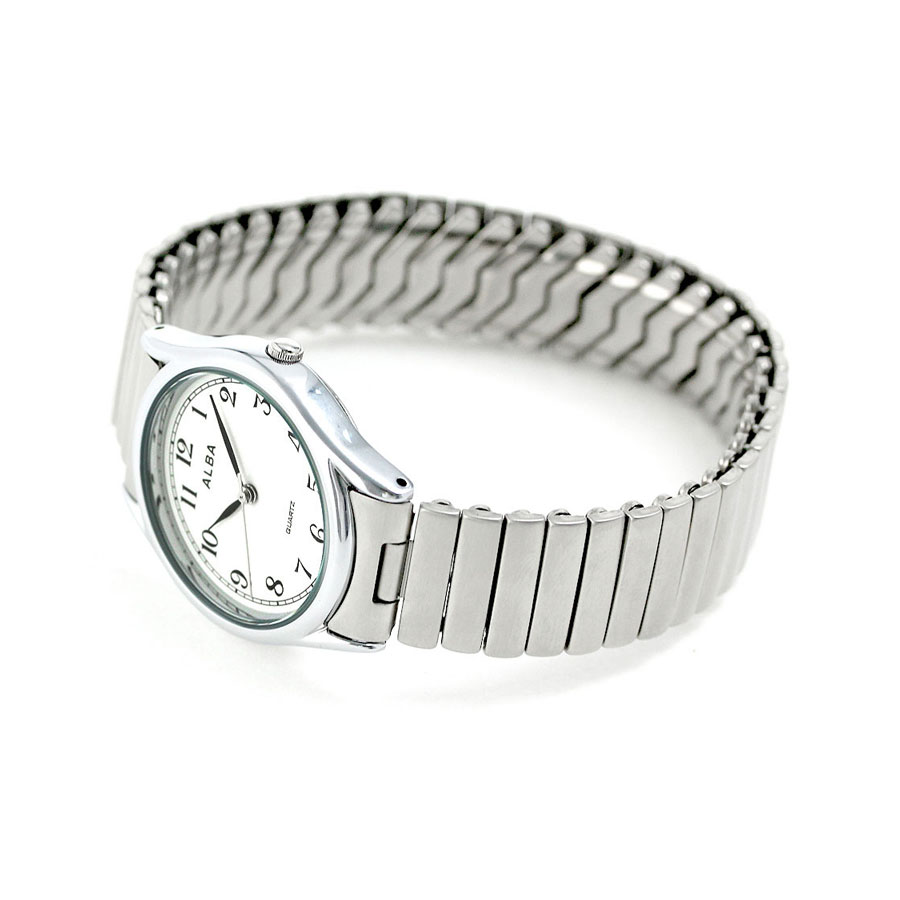 セイコー アルバ クオーツ メンズ 腕時計 AQGK439 SEIKO ALBA ホワイト シルバー 時計 ブランド おしゃれ 防水 プレゼント 男性 実用的