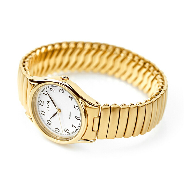 セイコー アルバ クオーツ メンズ 腕時計 AQGK440 SEIKO ALBA ホワイト ゴールド 時計 ブランド おしゃれ 防水 プレゼント 男性 実用的