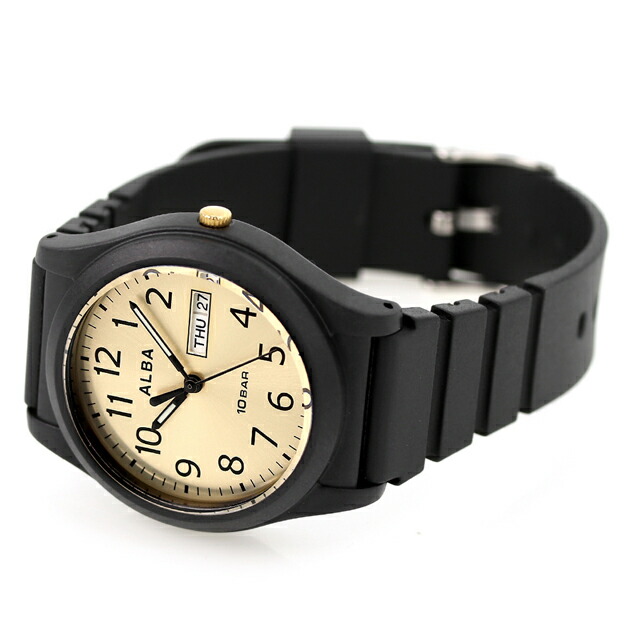 セイコー アルバ スポーツ クオーツ 腕時計 メンズ SEIKO ALBA AQPJ412 アナログ ゴールドブラウン ブラック 黒 ブランド おしゃれ 防水 プレゼント 男性 実用的