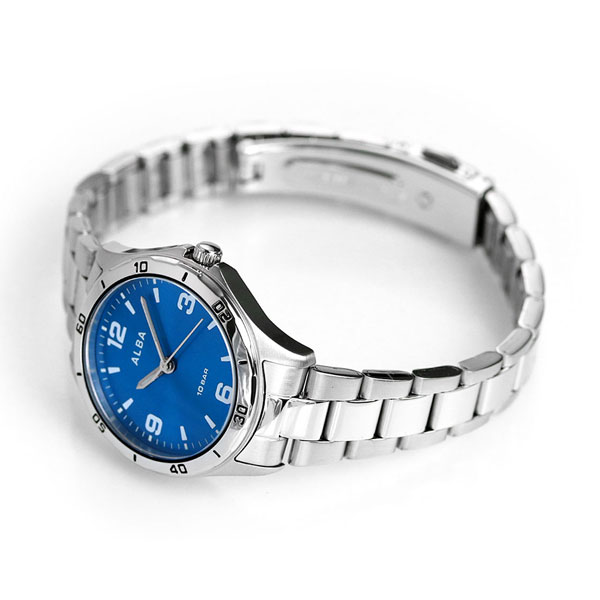 セイコー アルバ レディース 腕時計 ブルー クオーツ AQQK409 SEIKO ALBA 時計 ブランド おしゃれ 防水 軽い 華奢 かわいい プレゼント 女性 実用的