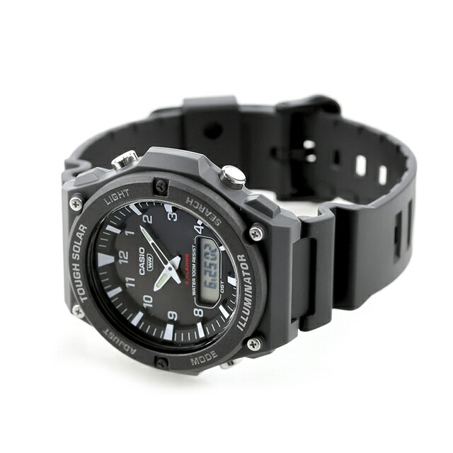 カシオ チープカシオ CASIO ソーラー AQ-S820W-1AV スタンダード 海外モデル メンズ チプカシ 腕時計 ブランド カシオ casio ブラック 黒 おしゃれ アナデジ アナログ デジタル 防水 小さい 軽い かわいい プレゼント 実用的 学生