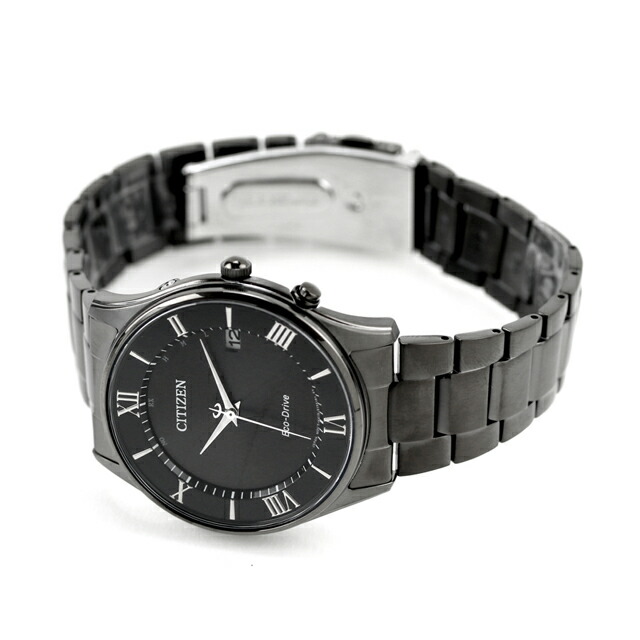 シチズン コレクション ペアモデル 光発電エコドライブ電波 腕時計 メンズ 電波ソーラー CITIZEN COLLECTION AS1064-53E アナログ ブラック 黒 ブランド おしゃれ 防水 プレゼント 男性 実用的