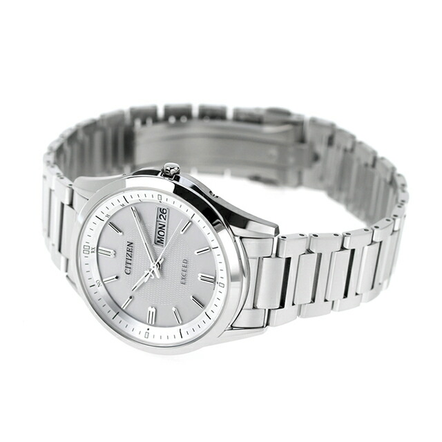 シチズン エクシード 電波ソーラー メンズ 腕時計 ソーラー電波腕時計 ソーラー電波時計 チタン AT6030-60A CITIZEN EXCEED シルバー 時計 高級 ブランド おしゃれ 防水 プレゼント 男性 実用的