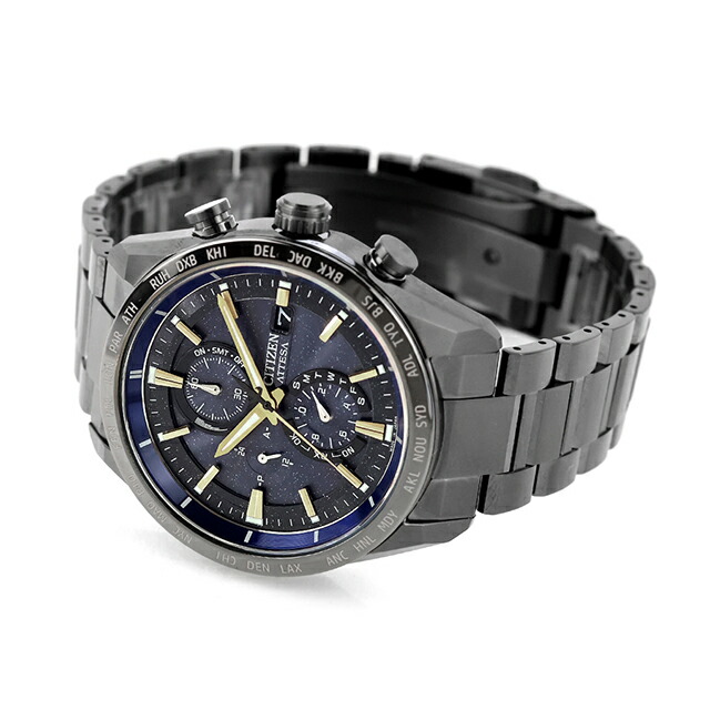 シチズン アテッサ ダイレクトフライト 光発電エコドライブ電波 腕時計 ブランド メンズ チタン 数量限定 クロノグラフ 電波ソーラー CITIZEN ATTESA AT8289-67E アナログ 高級 おしゃれ 防水 文字盤 大きい プレゼント 男性 実用的