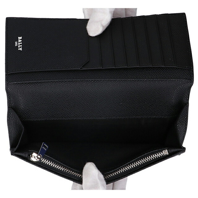 バリー 長財布 メンズ レディース BALLY レザー 6309714 ブラック ネイビー 財布 ウォレット ブランド 高級 おしゃれ プレゼント 実用的