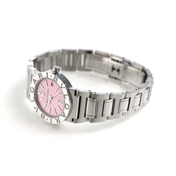 ブルガリ 時計 BVLGARI ブルガリ26mm クオーツ 腕時計 BB26C2SSD／JA ピンク 高級 ブランド おしゃれ 防水 軽い 華奢 かわいい プレゼント 女性 実用的