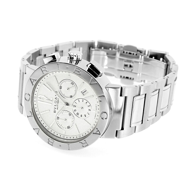 ブルガリ 時計 BVLGARI ブルガリ42mm クロノグラフ BB42WSSDCH 腕時計 シルバー 高級 ブランド おしゃれ 防水 プレゼント 男性 実用的
