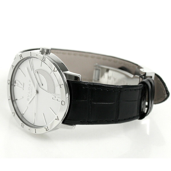 ブルガリ 時計 メンズ BVLGARI ブルガリ43mm 手巻き BB43WSL 腕時計 ホワイト ブラック 高級 ブランド おしゃれ 防水 プレゼント 男性 実用的