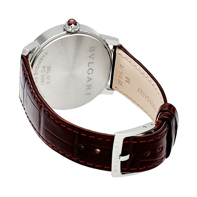 ブルガリ ブルガリブルガリ 自動巻き 腕時計 レディース BVLGARI BBL37WSLC9-12 アナログ ホワイトシェル ダークブラウン 白 スイス製 高級 ブランド おしゃれ 防水 軽い 華奢 かわいい プレゼント 女性 実用的