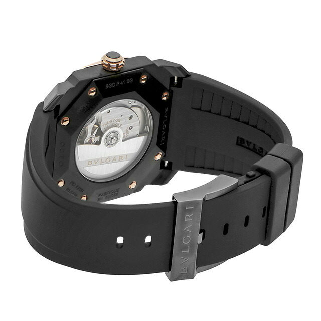 ブルガリ 時計 オクト 40mm スイス製 自動巻き メンズ 腕時計 BGO41BBSPGVD BVLGARI ブラック 黒 高級 ブランド おしゃれ 防水 プレゼント 男性 実用的
