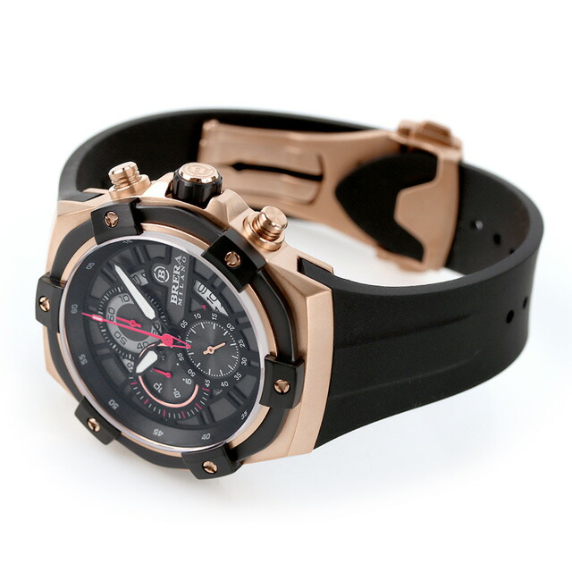 ブレラ ミラノ SUPERSPORTIVO EVO CHRONOGRAPH QUARTZ クオーツ 腕時計 メンズ クロノグラフ BRERA MILANO BMSSQC4502 アナログ ブラック 黒 ブランド おしゃれ 防水 プレゼント 男性 実用的