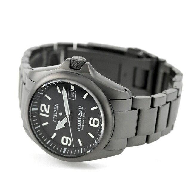 シチズン プロマスター LANDシリーズ mont-bell 光発電エコドライブ 腕時計 ブランド メンズ チタン 数量限定 ソーラー CITIZEN PROMASTER BN0245-58E アナログ ブラック 黒 おしゃれ 防水 文字盤 大きい プレゼント 男性 実用的