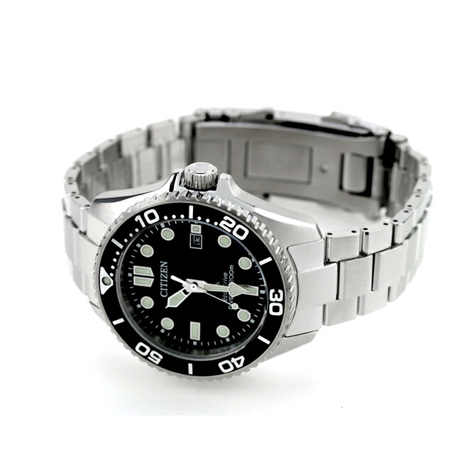 シチズン プロマスター マリン ダイバー200m エコドライブ 腕時計 ブランド メンズ ダイバーズウォッチ ソーラー CITIZEN PROMASTER BN0261-51E アナログ ブラック 黒 おしゃれ 防水 文字盤 大きい プレゼント 男性 実用的