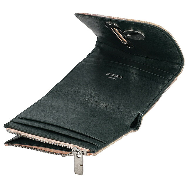 バ－バリ－ 三つ折り財布 レディース ブランド BURBERRY 8081785 ピンク ウォレット 高級 おしゃれ プレゼント 実用的