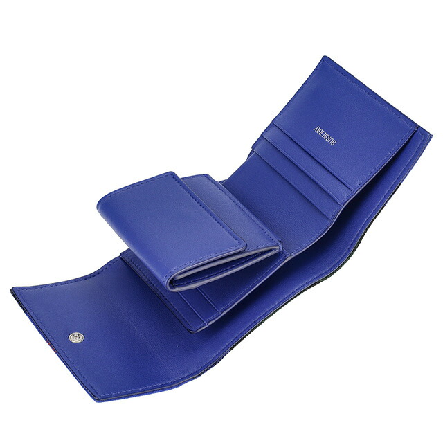 バ－バリ－ 三つ折り財布 メンズ ブランド BURBERRY 8086004 ナイトブルー ウォレット 高級 おしゃれ プレゼント 実用的