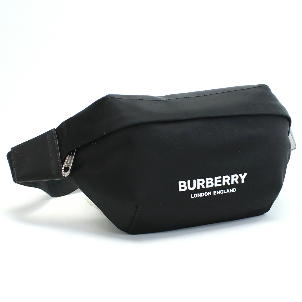 バーバリー ボディバッグ メンズ BURBERRY ナイロン 8049095 BLACK ブラック バッグ 斜めがけ 軽量 小さめ ブランド 高級 おしゃれ プレゼント 男性 実用的 かっこいい