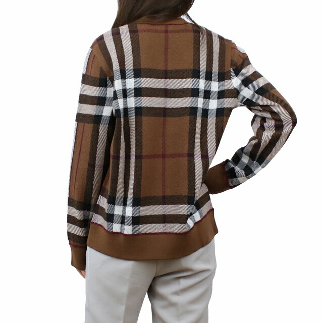 バーバリー ニット レディース BURBERRY ウール100% 8058524 DARK BIRCH BROWN ブラウン系 マルチカラー ファッション 選べるモデル
