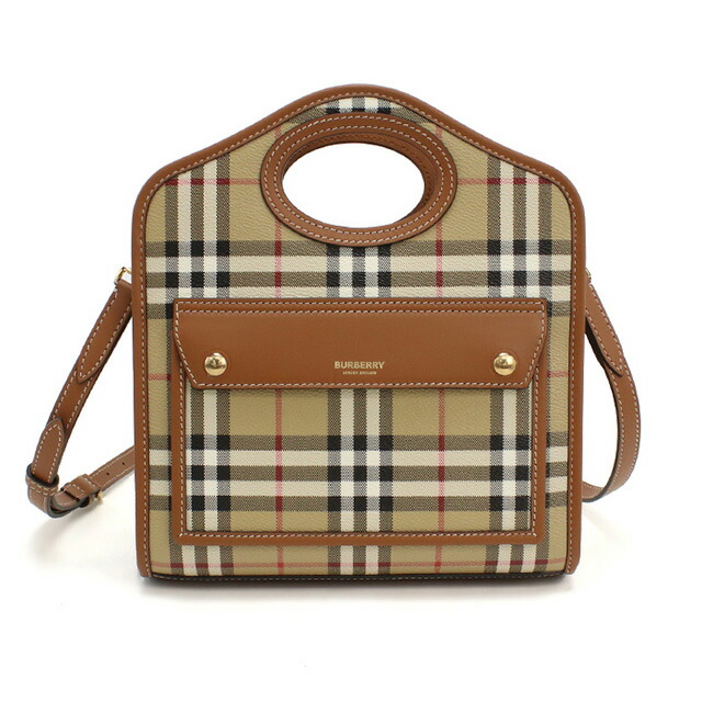 バーバリー ハンドバッグ レディース ブランド BURBERRY 8066166 BRIAR BROWN バッグ 軽量 小さめ 手提げ 高級 おしゃれ プレゼント 女性 実用的 かわいい