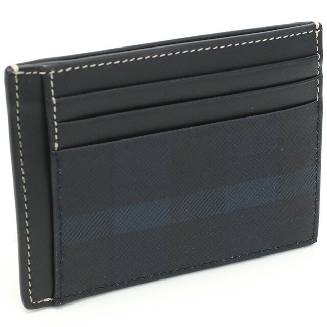 バーバリー カードケース メンズ BURBERRY モルドバ 8074691 DARK CHARCOAL BLUE ネイビー系 財布 定期入れ ブランド 高級 おしゃれ プレゼント 実用的
