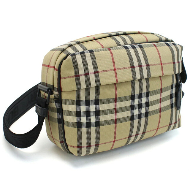 バーバリー 斜め掛けショルダーバッグ メンズ BURBERRY ナイロン ルーマニア 8084111 ARCHIVE BEIGE マルチカラー バッグ 斜めがけ ブランド 高級 おしゃれ プレゼント 男性 実用的 かっこいい
