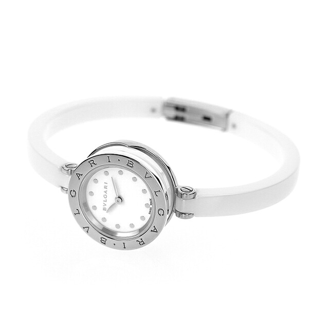 ブルガリ BVLGARI ビーゼロワン 23mm レディース 腕時計 BZ23WSCC.M ホワイト 高級 ブランド おしゃれ 防水 軽い 華奢 かわいい プレゼント 女性 実用的