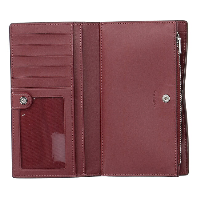 コーチ 長財布 メンズ レディース ブランド COACH C8329 SVC0X ブライトバイオレット ピンク ウォレット 高級 おしゃれ プレゼント 実用的