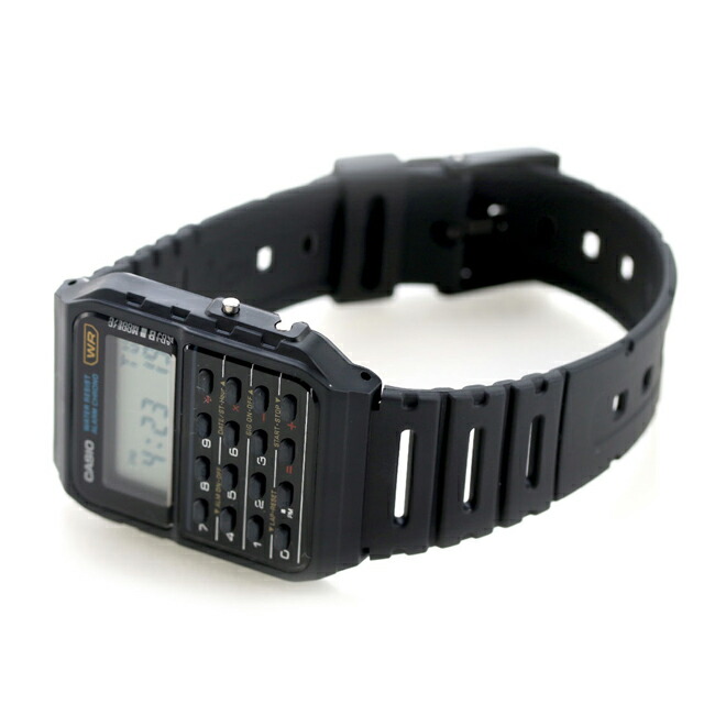 カシオ CASIO クォーツ 電池式 CA-53W-1Z スタンダード カルキュレーター 海外モデル ユニセックス メンズ レディース 腕時計 カシオ casio デジタル ブラック 黒 ブランド おしゃれ 防水 プレゼント 実用的