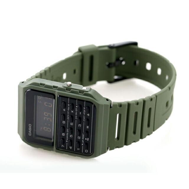 カシオ CASIO クォーツ 電池式 CA-53WF-3B クラシック チプカシ ユニセックス メンズ レディース 腕時計 カシオ casio デジタル ブラック グリーン 黒 ブランド おしゃれ 防水 小さい 軽い かわいい プレゼント 実用的