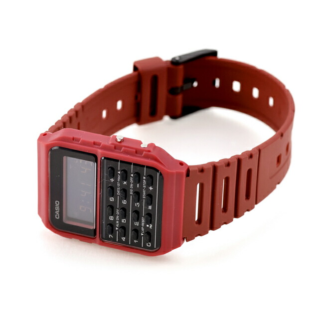 カシオ チープカシオ CASIO クォーツ 電池式 CA-53WF-4B クラシック ユニセックス チプカシ 腕時計 ブランド カシオ casio デジタル ブラック レッド 黒 おしゃれ 防水 かわいい プレゼント 実用的 学生