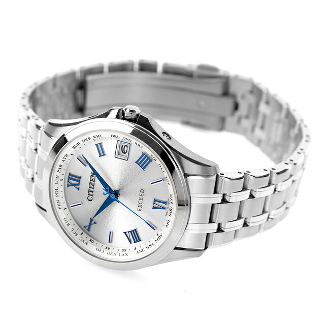 シチズン エクシード エコドライブ電波 CB1080-52B 腕時計 ソーラー電波腕時計 ソーラー電波時計 メンズ シルバー CITIZEN EXCEED 高級 ブランド おしゃれ 防水 プレゼント 男性 実用的