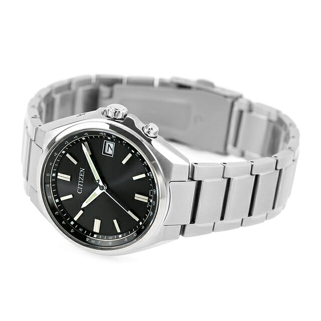 シチズン コレクション ダイレクトフライト エコドライブ電波 腕時計 ブランド メンズ チタン 電波ソーラー CITIZEN COLLECTION CB1160-55E アナログ ブラック 黒 日本製 おしゃれ 防水 プレゼント 男性 実用的