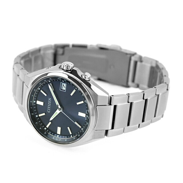 シチズン コレクション ダイレクトフライト エコドライブ電波 腕時計 ブランド メンズ チタン 電波ソーラー CITIZEN COLLECTION CB1160-55L アナログ ネイビー 日本製 おしゃれ 防水 プレゼント 男性 実用的