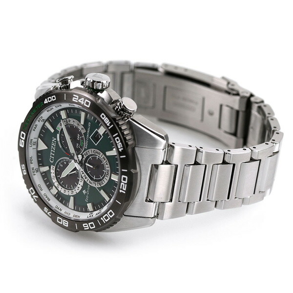 シチズン プロマスター ランド エコドライブ電波 電波ソーラー メンズ 腕時計 ソーラー電波腕時計 ソーラー電波時計 CB5034-91W CITIZEN PROMASTER グリーン ブランド おしゃれ 防水 文字盤 大きい プレゼント 男性 実用的