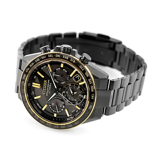 シチズン アテッサ LIGHT in BLACK Eco-Drive 50th Anniversary Edition ダブルダイレクトフライト ACT Line 腕時計 ブランド メンズ チタン 数量限定 クロノグラフ ソーラー CITIZEN ATTESA CC4078-51E アナログ 高級 おしゃれ 防水 文字盤 大きい プレゼント 男性 実用的