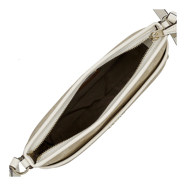 コーチ ショルダーバッグ メッセンジャーバッグ レディース アウトレット ブランド COACH CCQ21 IMXDM ライトベージュ/ホワイト 斜めがけ 高級 おしゃれ プレゼント 女性 実用的 かわいい