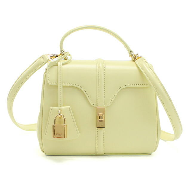セリーヌ ハンドバッグ レディース CELINE レザー イタリア 19798 YELLOW イエロー系 バッグ 軽量 小さめ 手提げ ブランド 高級 おしゃれ プレゼント 女性 実用的 かわいい