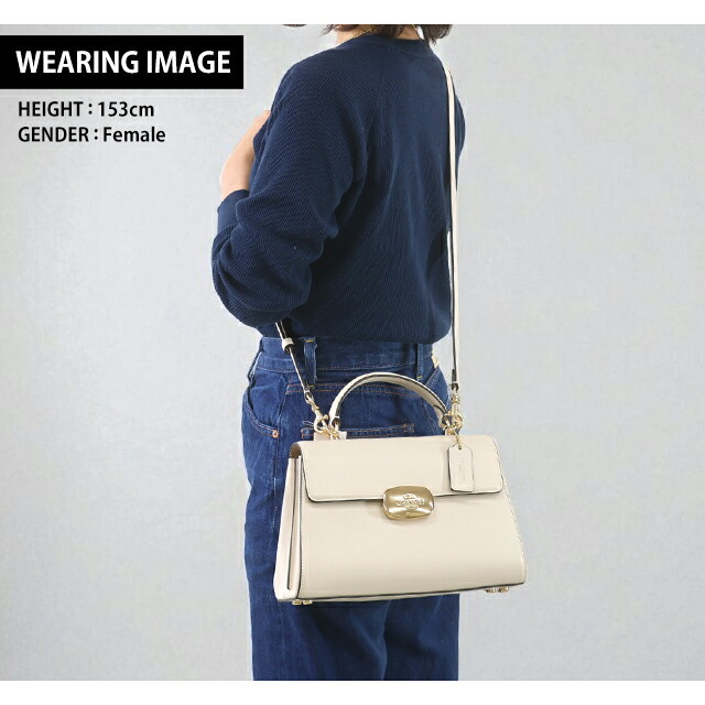 コーチ ハンドバッグ 2way ショルダーバッグ 斜めがけ レディース アウトレット ブランド COACH CP006 IMCHK チョーク ホワイト 軽量 小さめ 手提げ 高級 おしゃれ プレゼント 女性 実用的 かわいい