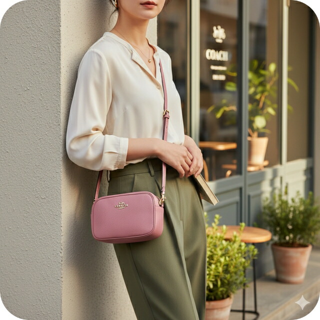 コーチ ショルダーバッグ メッセンジャーバッグ レディース アウトレット ブランド COACH CQ875 IMOUS ピンク 斜めがけ 高級 おしゃれ プレゼント 女性 実用的 かわいい