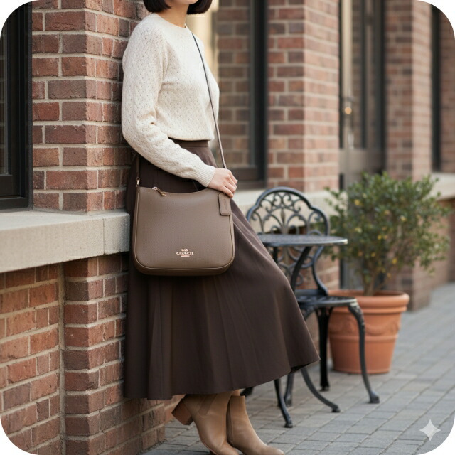 コーチ ショルダーバッグ メッセンジャーバッグ レディース アウトレット ブランド COACH CU960 IMV2R ブラウン 斜めがけ 高級 おしゃれ プレゼント 女性 実用的 かわいい