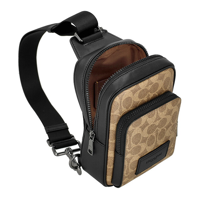 コーチ ボディバッグ ウエストポーチ メンズ レディース アウトレット ブランド COACH CV763 QBNRX ベージュ ショルダーバッグ 斜めがけ 軽量 小さめ 高級 おしゃれ プレゼント 男性 実用的 かっこいい