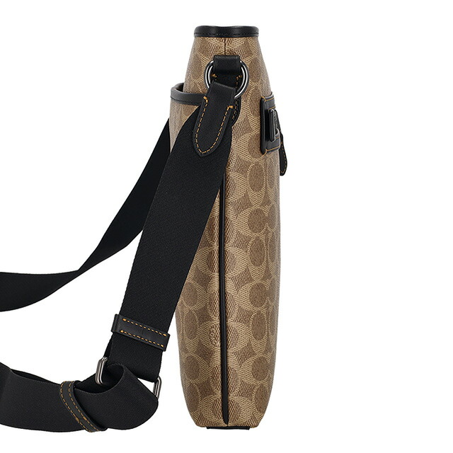 コーチ ショルダーバッグ メッセンジャーバッグ メンズ アウトレット ブランド COACH CW227 QBNRX ライトブラウン/ブラック 斜めがけ 高級 おしゃれ プレゼント 男性 実用的 かっこいい